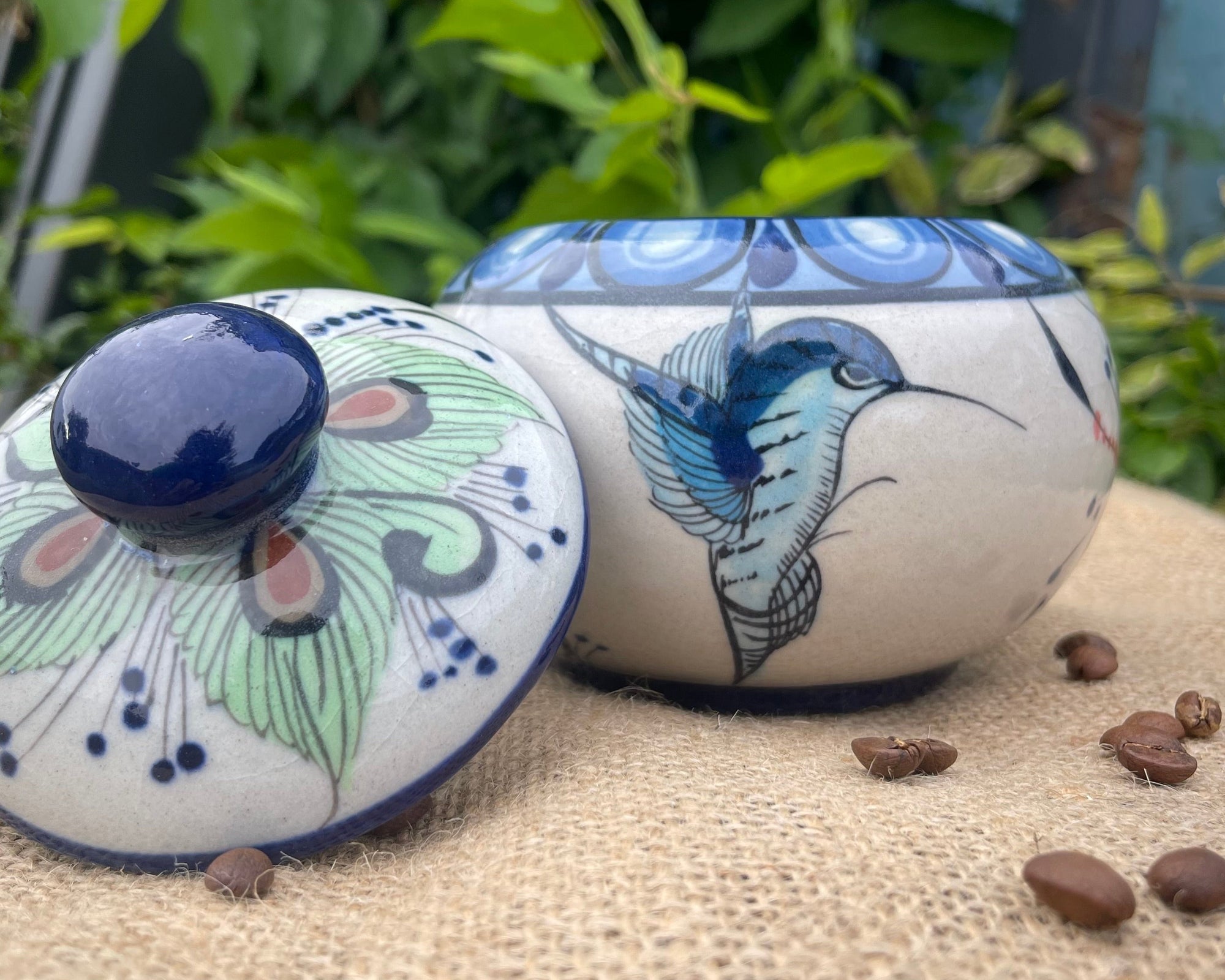 Ceramica para Café Colibri Azul Rey